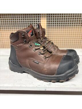 RED WING 3506 Galactic King Toe Waterproof Protective Work Boots Brown Men's 10